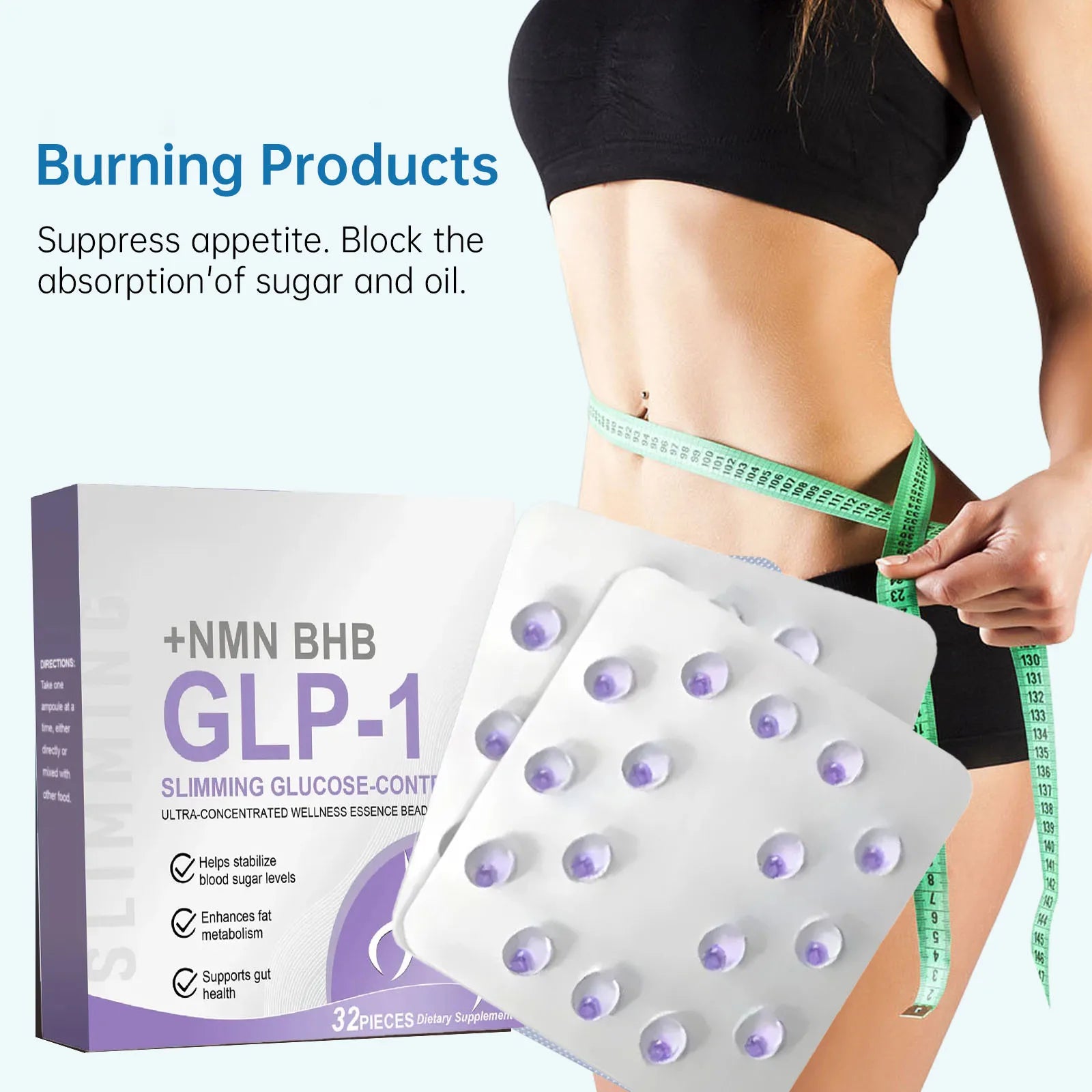 Shapeva GLP-1 & NAD+ Slimming Patches (32 PCS)